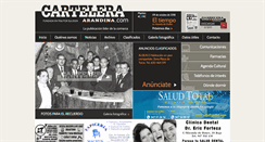 Desktop Screenshot of carteleraarandina.com